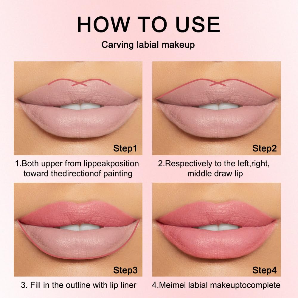 How to apply matte lip liner