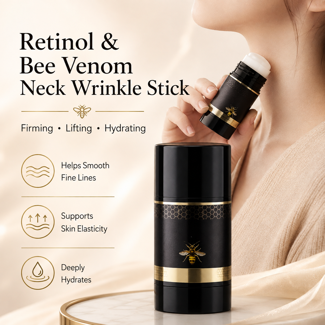 Retinol & Bee Venom Neck Wrinkle Stick