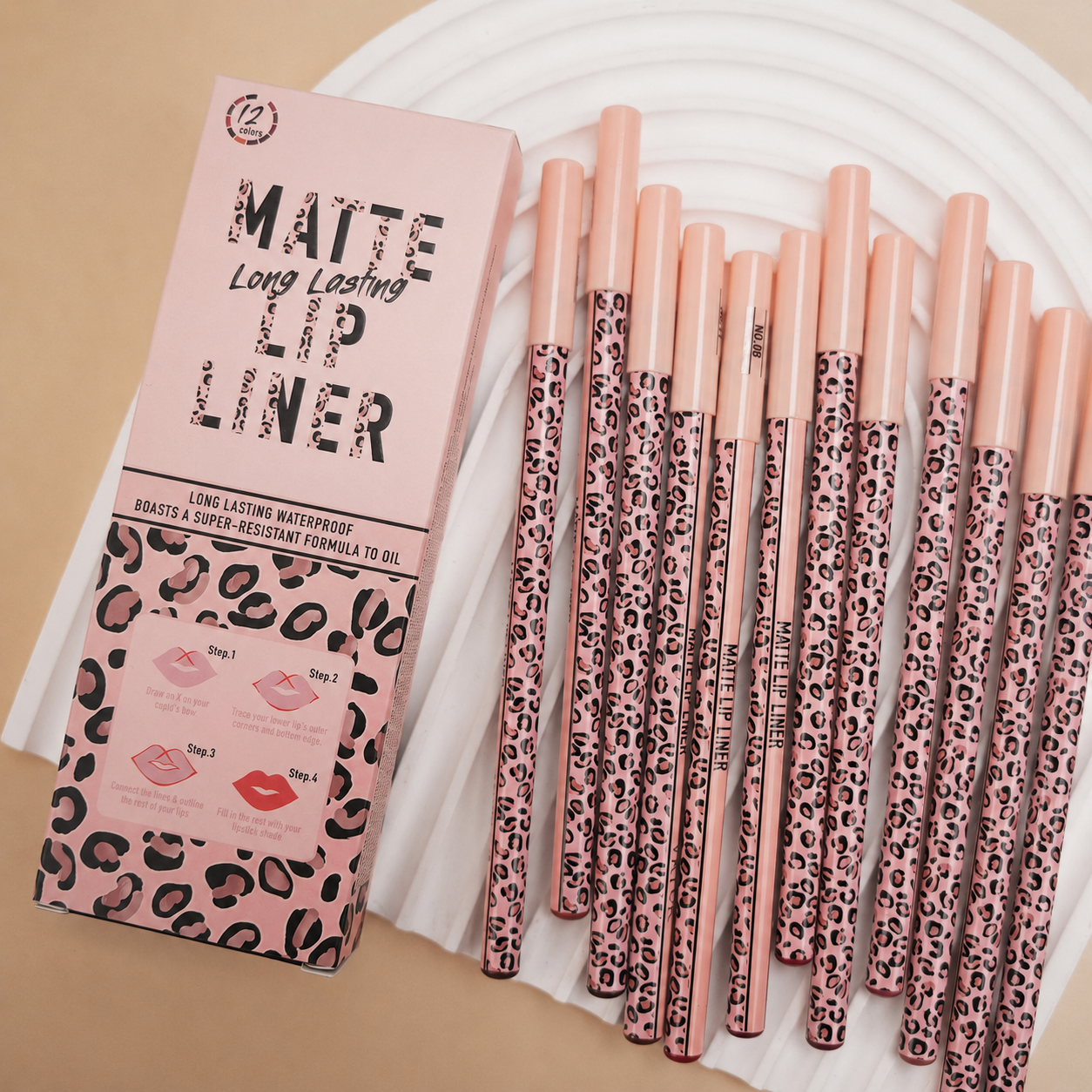 Full 12-Color Lip Liner Set