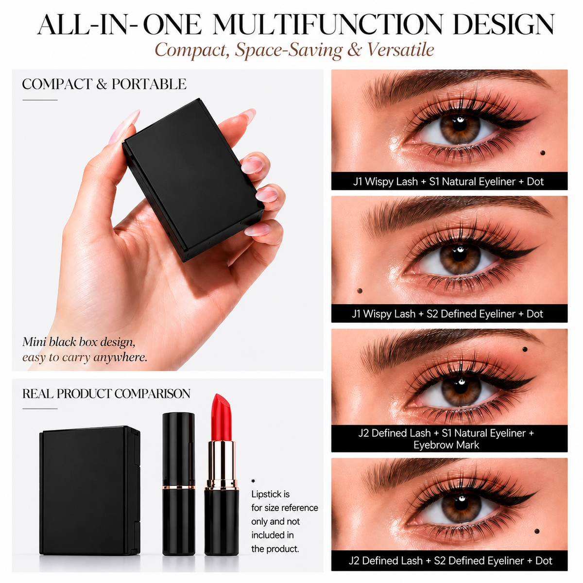 3-in-1 multifunction eye makeup stamp kit