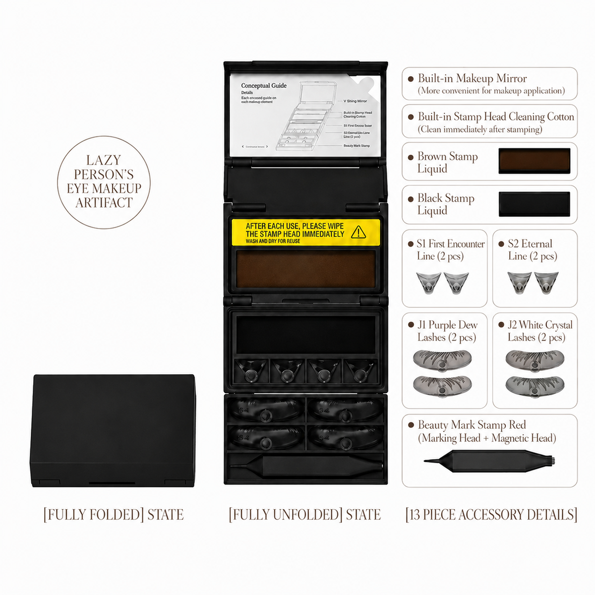 Eye makeup stamp kit accessories